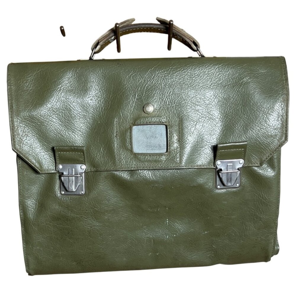 Vtg Swiss Army Military Satchel Bag 3 Ways Foldable 1970s Militaria Equipment